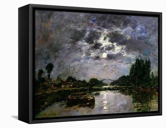 The Effect of the Moon, 1891-Eugène Boudin-Framed Stretched Canvas