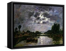The Effect of the Moon, 1891-Eugène Boudin-Framed Stretched Canvas