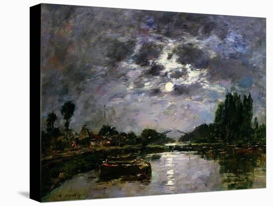 The Effect of the Moon, 1891-Eugène Boudin-Stretched Canvas