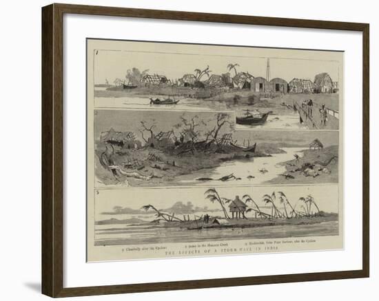 The Effects of a Storm Wave in India-null-Framed Giclee Print