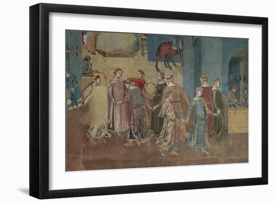 The Effects of Good Government in the City And Country-Lorenzetti Ambrogio-Framed Giclee Print