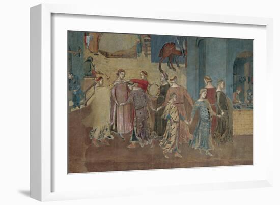 The Effects of Good Government in the City And Country-Lorenzetti Ambrogio-Framed Giclee Print