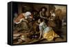 The Effects of Intemperance, circa 1663-65-Jan Havicksz. Steen-Framed Stretched Canvas