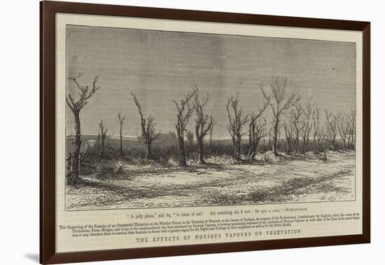 The Effects of Noxious Vapours on Vegetation-null-Framed Giclee Print