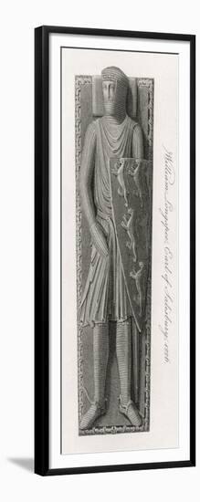 The Effigy of William Longspee Earl of Salisbury: in Salisbury Cathedral-J. Mitan-Framed Art Print