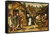 The Egg Dance-Pieter III Brueghel-Framed Stretched Canvas