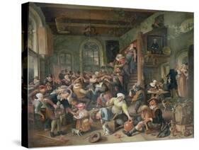 The Egg Dance-Jan Havicksz. Steen-Stretched Canvas