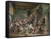 The Egg Dance-Jan Havicksz. Steen-Framed Stretched Canvas