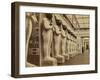 The Egypt Court and the Facade of the Hall of the Colossi, Crystal Palace, Sydenham, 1854 (B/W Phot-Philip Henry Delamotte-Framed Giclee Print