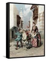The Egyptian Quarter at the Universal Exposition, Paris, 1889-null-Framed Stretched Canvas