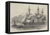 The Egyptian Screw Steam-Frigate Sharkie, Sketched Off Blackwall-Edwin Weedon-Framed Stretched Canvas