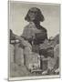 The Egyptian Sphinx at Ghizeh, Near Cairo, with the Excavations in Progress-null-Mounted Giclee Print