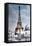 The Eiffel Tower and 'Globe Celeste' at the 1900 World Exposition-null-Framed Stretched Canvas
