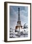 The Eiffel Tower and 'Globe Celeste' at the 1900 World Exposition-null-Framed Photo