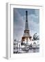 The Eiffel Tower and 'Globe Celeste' at the 1900 World Exposition-null-Framed Photo