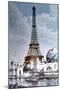 The Eiffel Tower and 'Globe Celeste' at the 1900 World Exposition-null-Mounted Photo
