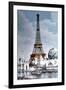 The Eiffel Tower and 'Globe Celeste' at the 1900 World Exposition-null-Framed Photo