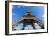 The Eiffel Tower and Montparnasse Tower over Blue Sky-F C G-Framed Photographic Print
