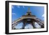 The Eiffel Tower and Montparnasse Tower over Blue Sky-F C G-Framed Photographic Print