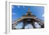 The Eiffel Tower and Montparnasse Tower over Blue Sky-F C G-Framed Photographic Print