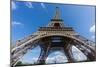 The Eiffel Tower and Montparnasse Tower over Blue Sky-F C G-Mounted Photographic Print