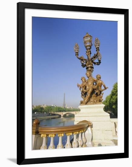 The Eiffel Tower and River Seine from the Pont Alexandre III (Bridge), Paris, France, Europe-Gavin Hellier-Framed Photographic Print