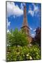 The Eiffel Tower and Rose Garden, Paris, France-Russ Bishop-Mounted Photographic Print