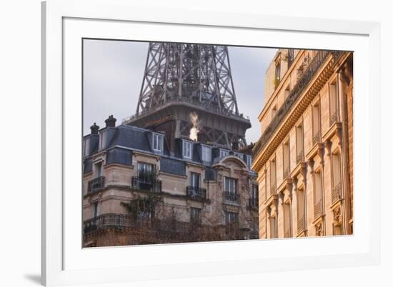 The Eiffel Tower and Typical Parisian Apartments, Paris, France, Europe-Julian Elliott-Framed Photographic Print