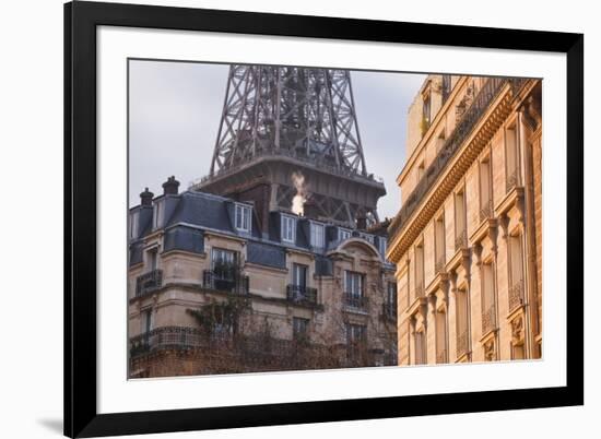 The Eiffel Tower and Typical Parisian Apartments, Paris, France, Europe-Julian Elliott-Framed Photographic Print
