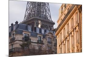 The Eiffel Tower and Typical Parisian Apartments, Paris, France, Europe-Julian Elliott-Mounted Photographic Print