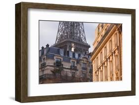 The Eiffel Tower and Typical Parisian Apartments, Paris, France, Europe-Julian Elliott-Framed Photographic Print