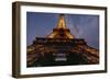 The Eiffel Tower at Sunset. EIFFEL Tower, Paris, France., 1980S (Photo)-James L Stanfield-Framed Giclee Print