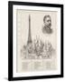 The Eiffel Tower at the Paris Exhibition as Compared with Some of the Highest Buildings in the Worl-null-Framed Giclee Print