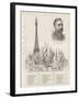 The Eiffel Tower at the Paris Exhibition as Compared with Some of the Highest Buildings in the Worl-null-Framed Giclee Print