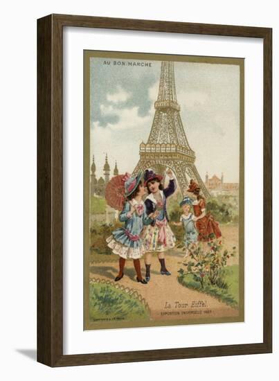 The Eiffel Tower, Exposition Universelle, Paris, 1889-null-Framed Giclee Print