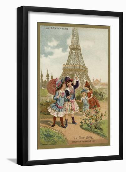 The Eiffel Tower, Exposition Universelle, Paris, 1889-null-Framed Giclee Print