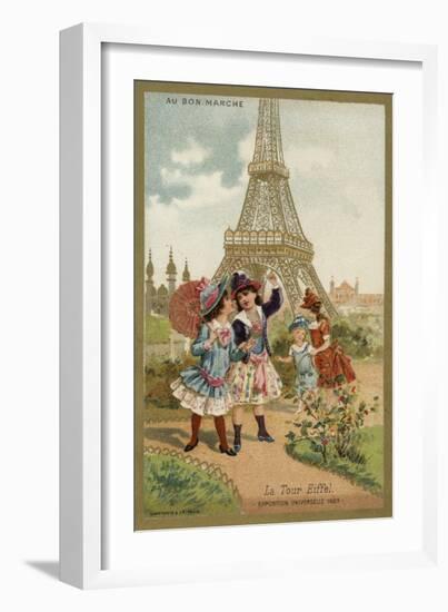 The Eiffel Tower, Exposition Universelle, Paris, 1889-null-Framed Giclee Print