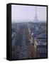 The Eiffel Tower from the Arc De Triomphe, Paris, France, Europe-Martin Child-Framed Stretched Canvas