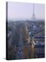 The Eiffel Tower from the Arc De Triomphe, Paris, France, Europe-Martin Child-Stretched Canvas