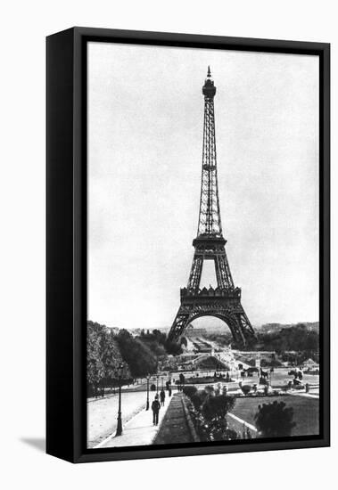 The Eiffel Tower from Trocadero, Paris, 1931-Ernest Flammarion-Framed Stretched Canvas