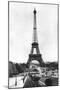 The Eiffel Tower from Trocadero, Paris, 1931-Ernest Flammarion-Mounted Giclee Print