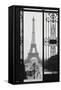 The Eiffel Tower - Gate View-Trends International-Framed Stretched Canvas