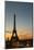 The Eiffel Tower in Paris in early morning, pale blue sky some white clouds-Per Karlsson-Mounted Photographic Print