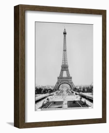 The Eiffel Tower Photographed During the Universal Exhibition of 1889 in Paris-Adolphe Giraudon-Framed Giclee Print