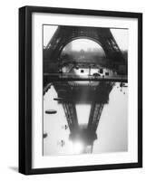 The Eiffel tower reflected, Paris-Michel Setboun-Framed Giclee Print