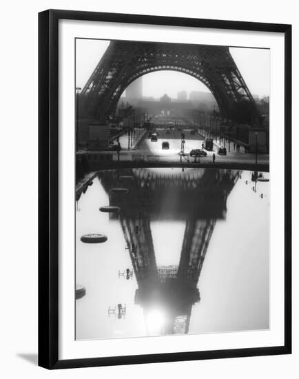 The Eiffel tower reflected, Paris-Michel Setboun-Framed Giclee Print