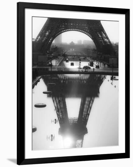 The Eiffel tower reflected, Paris-Michel Setboun-Framed Giclee Print