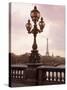 The Eiffel Tower Seen from the Pont Alexandre III at Dusk, Paris, France-Nigel Francis-Stretched Canvas