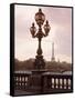 The Eiffel Tower Seen from the Pont Alexandre III at Dusk, Paris, France-Nigel Francis-Framed Stretched Canvas