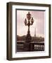 The Eiffel Tower Seen from the Pont Alexandre III at Dusk, Paris, France-Nigel Francis-Framed Photographic Print